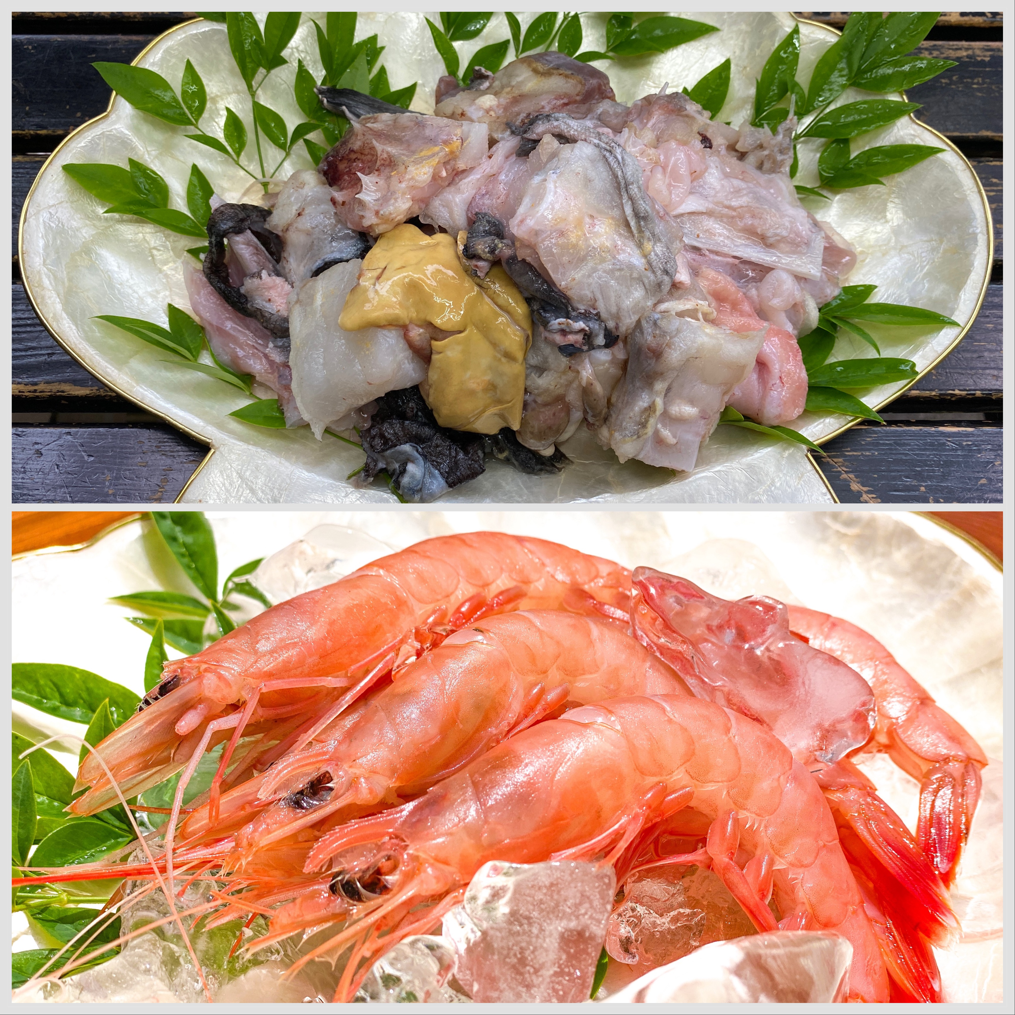 深海の旨みをちょこっとずつ。人気のトロえびとアンコウで楽しむセット